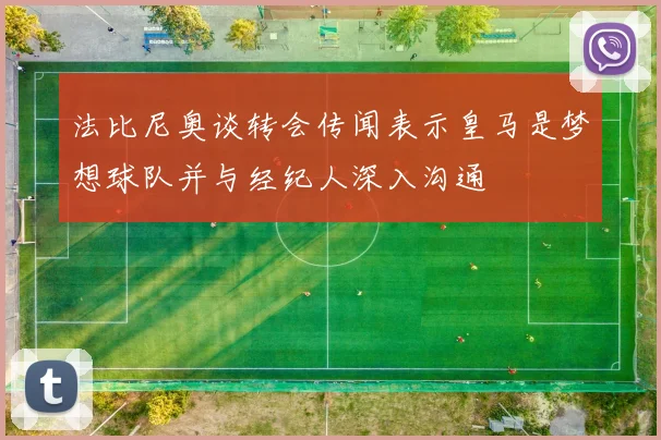 法比尼奥谈转会传闻表示皇马是梦想球队并与经纪人深入沟通